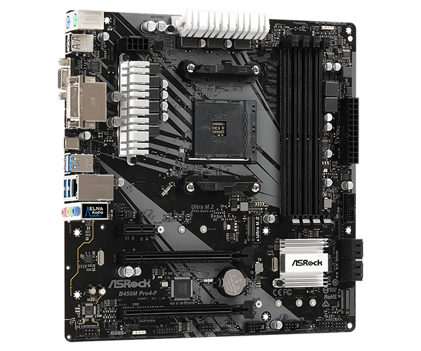 Asrock b450m pro4 f не запускается